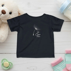 Soft Minimal Dandelion Infant Tee - Cotton Baby Shirt - Dipaliz - Black / 6m - Kids Clothes