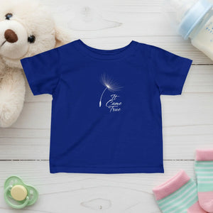 Soft Minimal Dandelion Infant Tee - Cotton Baby Shirt - Dipaliz - Royal / 6m - Kids Clothes