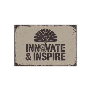 Vintage Metal Art Sign - Believe in Yourself Home Decor - Dipaliz - 36″ x 24″ (horizontal) / 0.12’’ - Novelty Signs