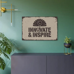 Vintage Metal Art Sign - Believe in Yourself Home Decor - Dipaliz - 30″ x 20″ (horizontal) / 0.12’’ - Novelty Signs