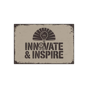 Inspirational Metal Art Sign – White Aluminum - Dipaliz - Novelty Signs