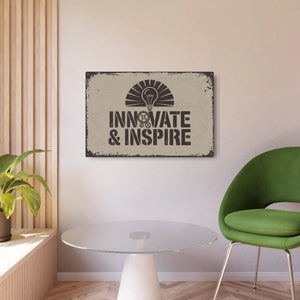 Inspirational Metal Art Sign – White Aluminum - Dipaliz - Novelty Signs