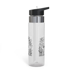 Aquaholic Sport Bottle Blue Green Bpa Free Plastic - Dipaliz - Water Bottles