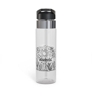 Aquaholic Sport Bottle Blue Green Bpa Free Plastic - Dipaliz - Water Bottles
