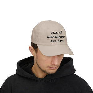 Premium Inspirational Dad Cap - Wanderlust White - Dipaliz - Baseball Caps