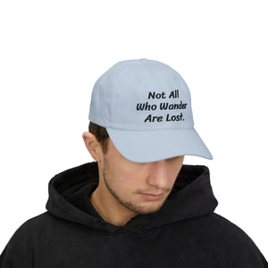 Premium Inspirational Dad Cap - Wanderlust White - Dipaliz - Baseball Caps