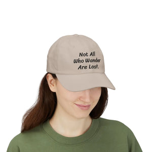 Premium Inspirational Dad Cap - Wanderlust White - Dipaliz - Baseball Caps