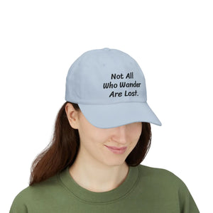 Premium Inspirational Dad Cap - Wanderlust White - Dipaliz - Baseball Caps
