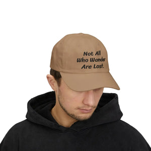 Premium Inspirational Dad Cap - Wanderlust White - Dipaliz - Baseball Caps
