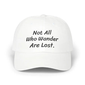 Premium Inspirational Dad Cap - Wanderlust White - Dipaliz - Baseball Caps