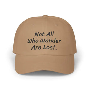 Premium Inspirational Dad Cap - Bold Wanderlust Design - Dipaliz - Khaki / one Size - Baseball Caps
