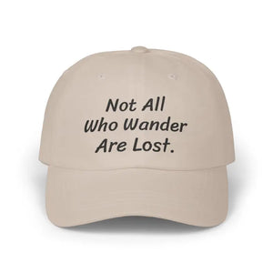 Premium Inspirational Dad Cap - Bold Wanderlust Design - Dipaliz - Stone / one Size - Baseball Caps