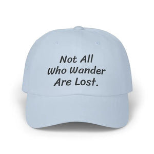 Premium Inspirational Dad Cap - Bold Wanderlust Design - Dipaliz - Light Blue / one Size - Baseball Caps