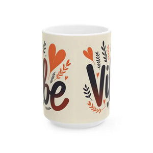 Inspiring Ceramic Mug - Cheerful Colors Thoughtful Gift - Dipaliz - 15oz - Mugs