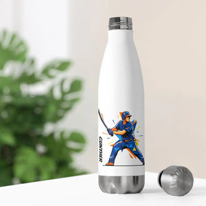 Insulated Bottle - Baseball Batter Graphic 20oz Sports Water - Mug