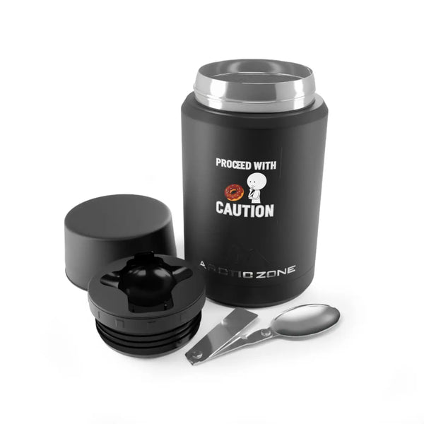 Copper Insulated Food Jar - Caution Design - Dipaliz - 16.9oz / Black - Accessories