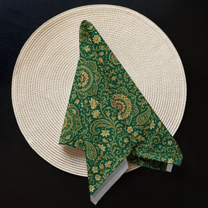 Intricate Cloth Napkin Set - Unique Design of 4 - Dipaliz - Napkins