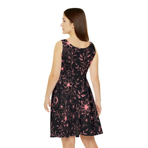 Skater Dress – Designed Flowers Vines Eco Dipaliz - Dresses - Xs