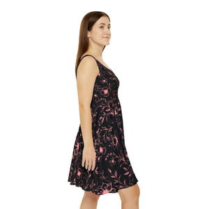 Skater Dress – Designed Flowers Vines Eco Dipaliz - Dresses - Xs
