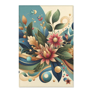 Flowers Area Rugs – Soft Polyester Chenille - Dipaliz