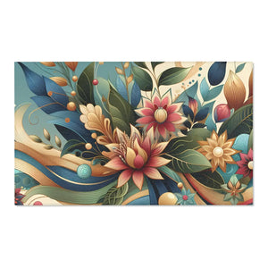 Flowers Area Rugs – Soft Polyester Chenille - Dipaliz