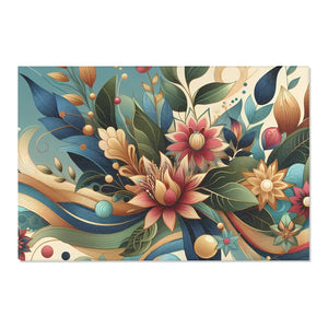 Flowers Area Rugs – Soft Polyester Chenille - Dipaliz