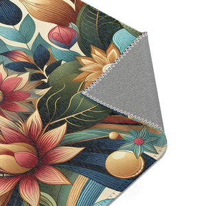 Flowers Area Rugs – Soft Polyester Chenille - Dipaliz