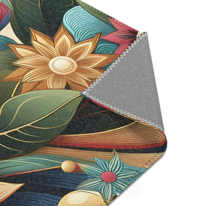 Flowers Area Rugs – Soft Polyester Chenille - Dipaliz