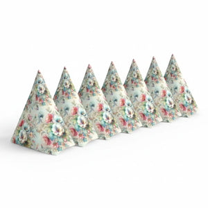 Intricately Designed Watercolor Flowers Napkins | Set of 4 - 4-piece Set / 18’’ × - Home Decor