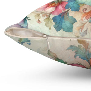 Designed Watercolor Flowers – Spun Polyester - Dipaliz - Throw Pillows