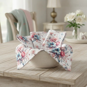 Floral Cloth Napkins – Watercolor Polyester - Dipaliz