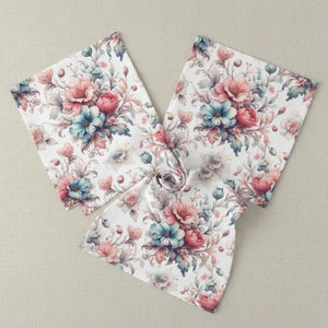 Floral Cloth Napkins – Watercolor Polyester - Dipaliz