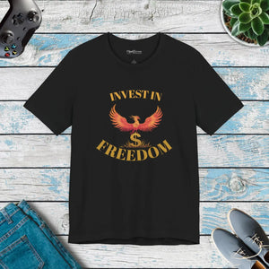 Unisex Short Sleeve Tee - Invest in Freedom - Dipaliz - T-shirts