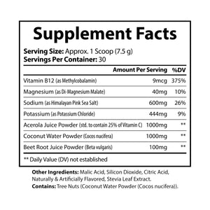 Vibrant Electrolyte Water Powder - Acerola Juice - Dipaliz - Minerals