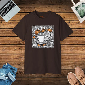 Classic Pumpkin Spice Latte Cotton Tee - Dipaliz - T-shirts