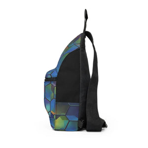 Iridescent Geometric Sling Bag - Prism Festival Pack - Dipaliz - Cross Body Bags