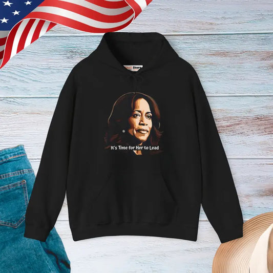 Kamala Harris Unisex Heavy Blend Hoodie for Leaders - Black / s