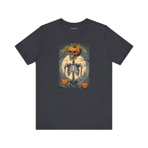 Jack o Bones Unisex Jersey Tee Halloween Cotton - Dipaliz - T-shirts