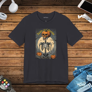 Jack o Bones Unisex Jersey Tee Halloween Cotton - Dipaliz - T-shirts