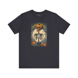 Jack o Bones Unisex Jersey Tee Halloween Cotton - Dipaliz - T-shirts
