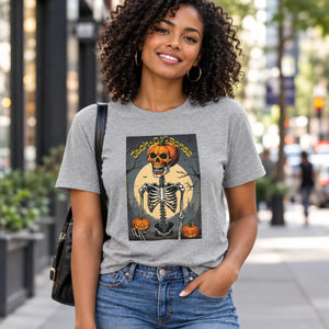 Dipaliz jack o’ bones unisex jersey tee – halloween cotton - t-shirts