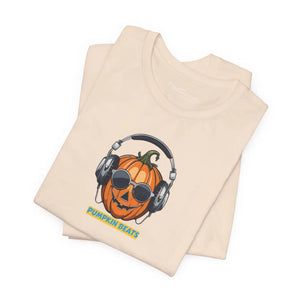 Soft Unisex Jersey Short Jack o Lantern Pumpkin Beats - Dipaliz - T-shirts