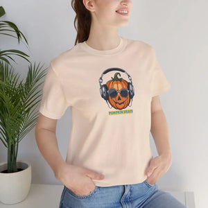 Soft Unisex Jersey Short Jack o Lantern Pumpkin Beats - Dipaliz - T-shirts