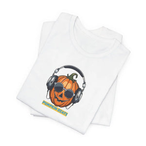 Soft Unisex Jersey Short Jack o Lantern Pumpkin Beats - Dipaliz - T-shirts