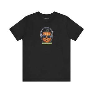Soft Unisex Jersey Short Jack o Lantern Pumpkin Beats - Dipaliz - T-shirts