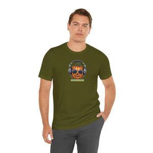 Soft Unisex Jersey Short Jack o Lantern Pumpkin Beats - Dipaliz - T-shirts