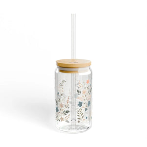 Festive Jack o Lantern Tempered Sipper Glass - 16oz Clear - Dipaliz - Tumblers