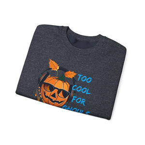 Spooky Jack o Lantern Heavy Blend Crewneck Sweatshirt - Dipaliz - Sweatshirts