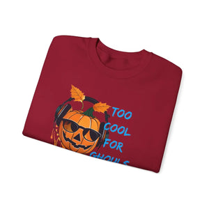 Spooky Jack o Lantern Heavy Blend Crewneck Sweatshirt - Dipaliz - Sweatshirts