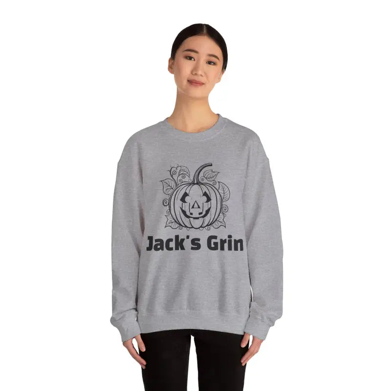 Jack’s Grin Unisex Heavy Blend Crewneck Cozy and - Sweatshirt